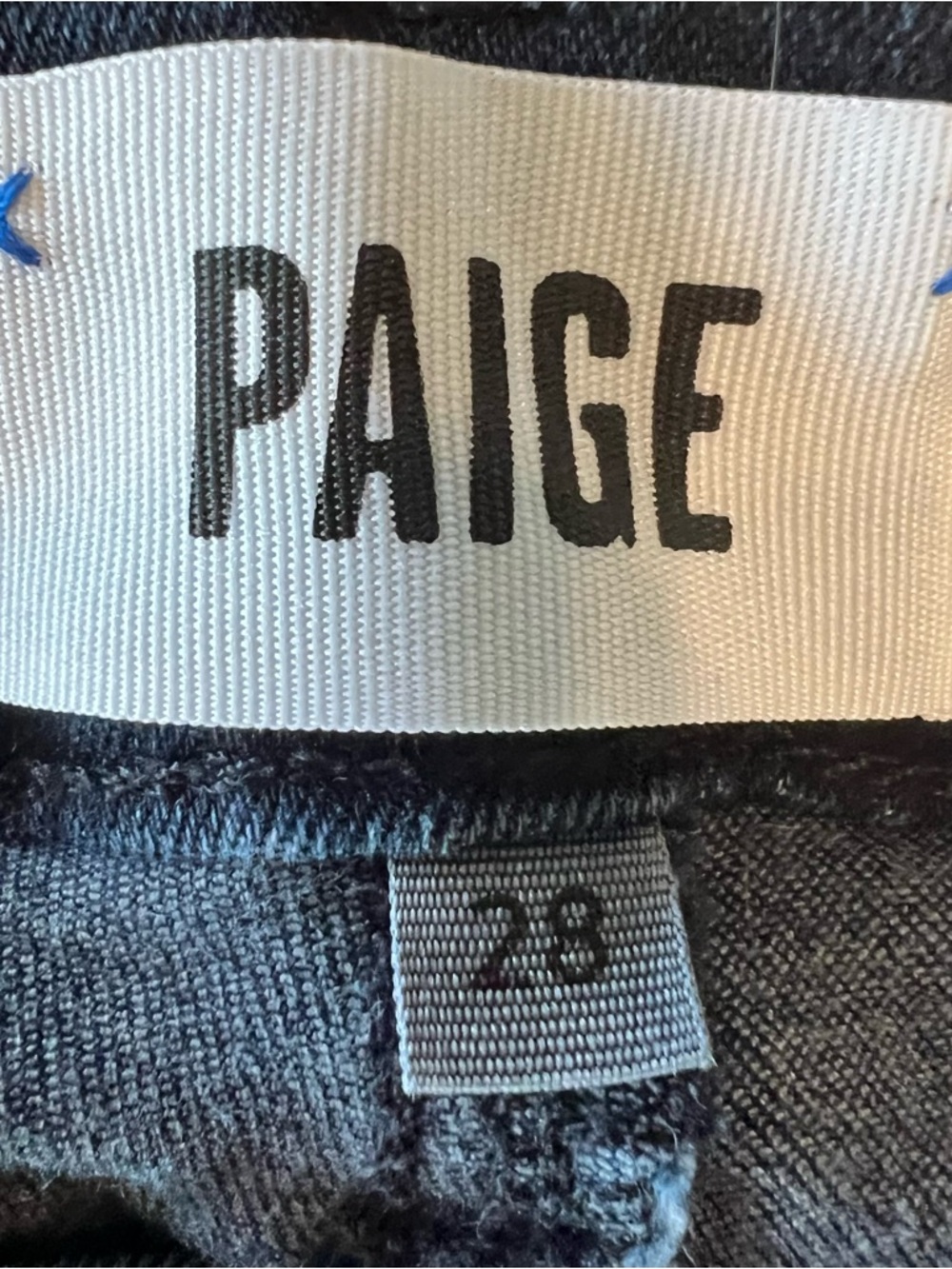 PAIGE Skyline Skinny Jeans Size 28 Azaria Dark Wash Stretch Mid Rise - Picture 5 of 9
